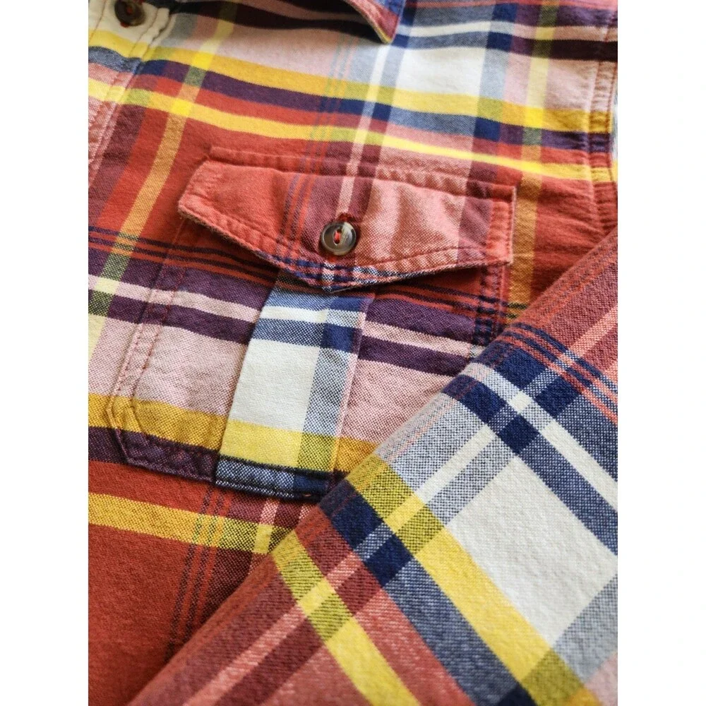 The North Face Men's Heritage Plaid Flannel Shirt Size L Cabincore Outdoor
